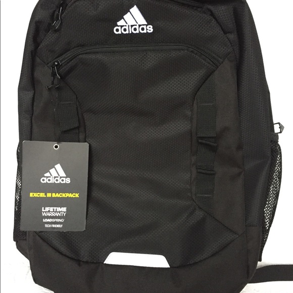 adidas excel iii backpack canada Durable Large Athletic Laptop Book Bag, Black/White 3 Stripe Webbing, OSFA, Excel Backpack for Men & Women Durable Large Athletic Laptop Bag Electronics snacks and more Excel 6 Backpack Clothing, Shoes